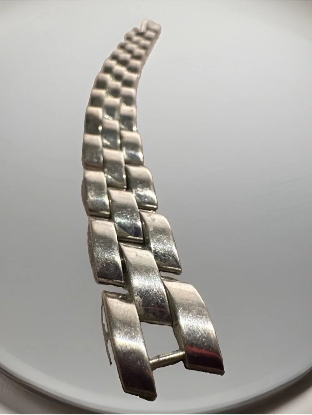 Vintage .925 Sterling Silver Panther Link Bracelet Heavy 55g 7.5